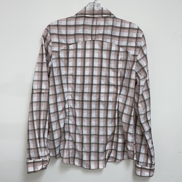 Columbia Sportswear Plaid Light Weight Long Sleeve Button Top Women’s Size Small - Picture 10 of 16